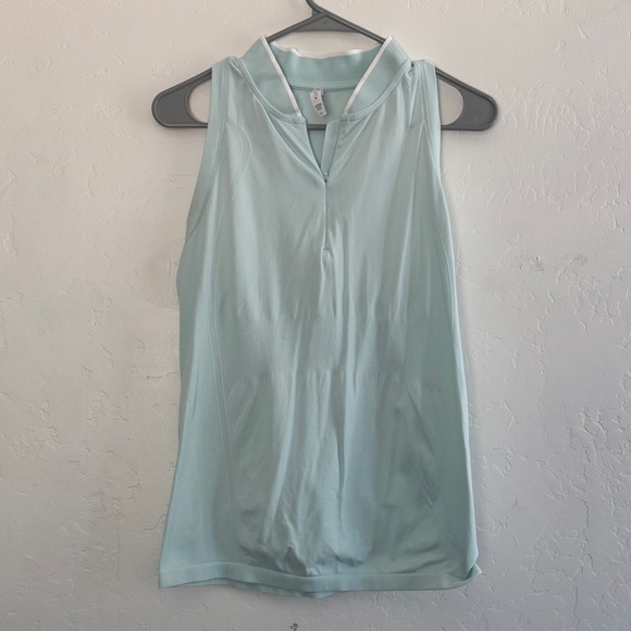 Athleta Tops - Athleta Mint Green Sleeveless Polo Tank – Size L